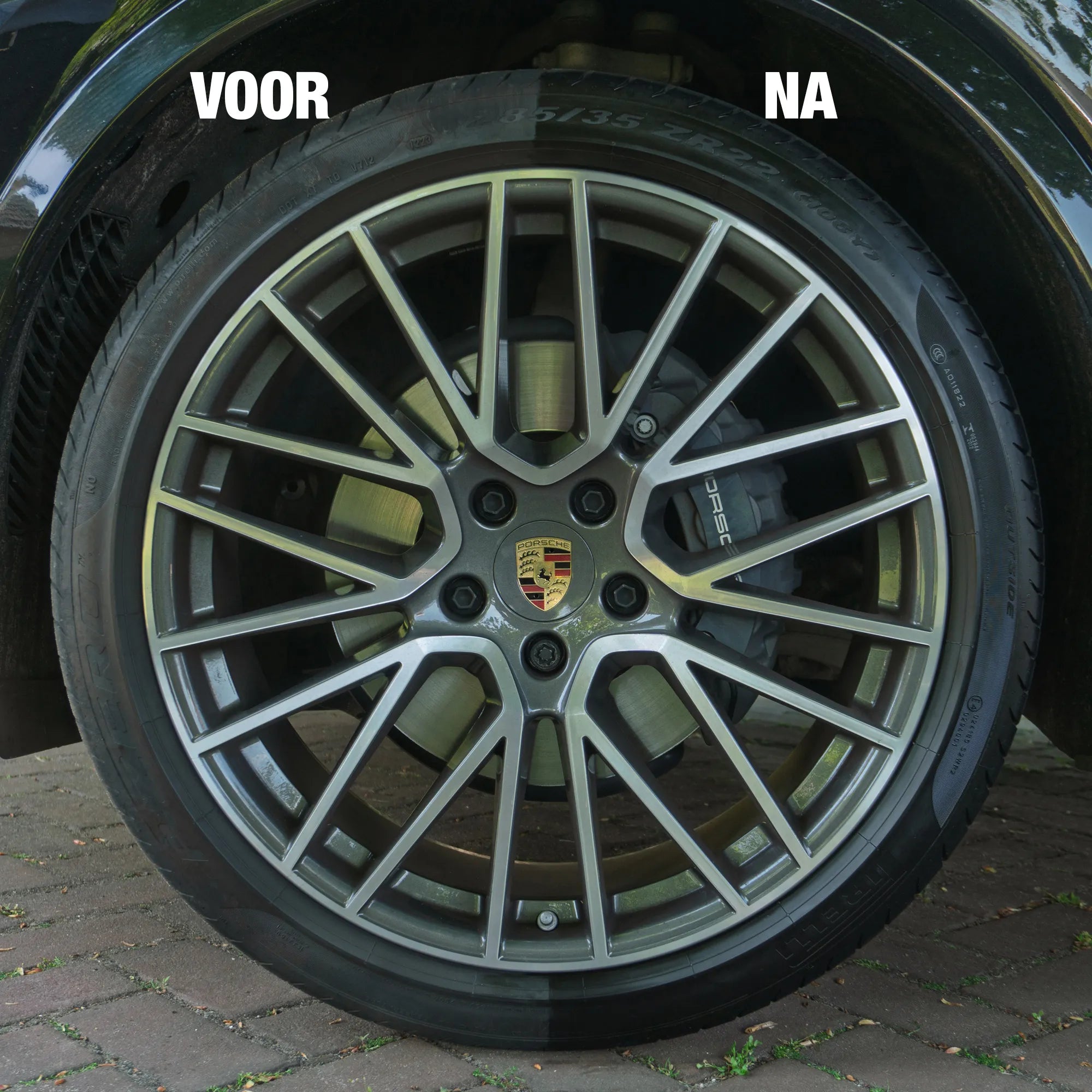 Rubber Care - zijaanzicht detail
